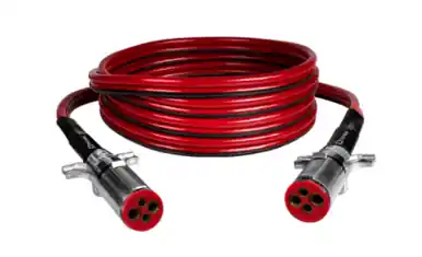 Special Offer Tectran 7DDD122MW - 4 Gauge 12ft Dual Pole Power Cable (Vertical/Horizontal)
