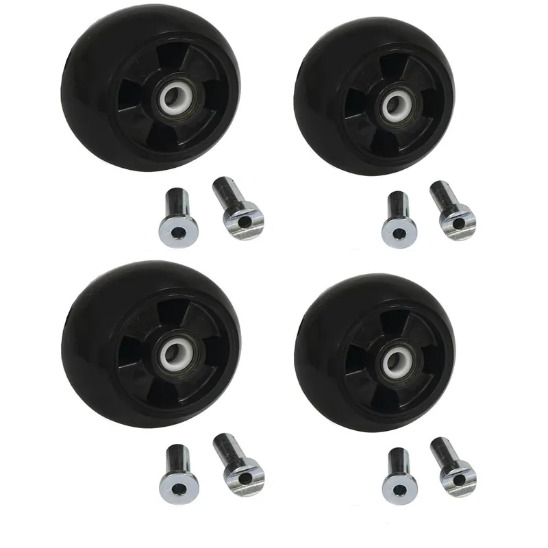 No Minimum Order 4pk Plastic Deck Wheel Kits Fits John Deere 48" 54" 60" 72" Lawn Mowers AM125172