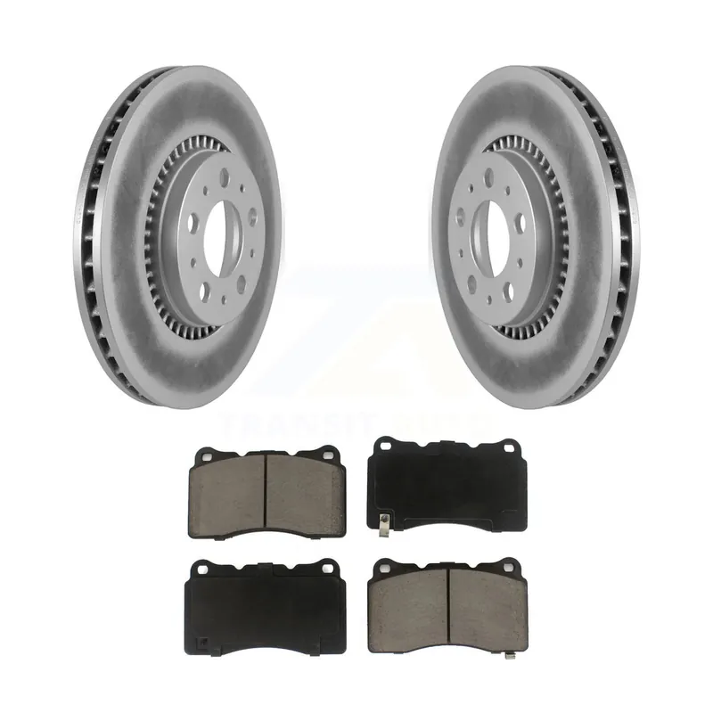 Today Only Front Coated Brake Rotors Ceramic Pad Kit For Volvo V70 R With 305mm Diameter Rotor KGC-100476