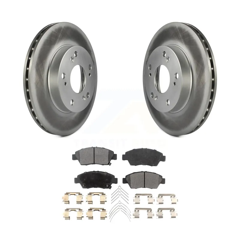 Trending Front Coated Disc Brake Rotors And Semi-Metallic Pads Kit For Honda Civic Acura RSX CR-Z KGF-100252