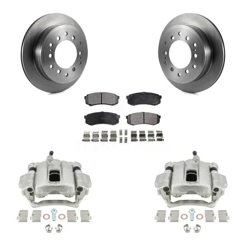Flash Sale Rear Disc Brake Caliper Rotors And Ceramic Pads Kit For Toyota Sequoia Lexus GX470 KC8-100009T