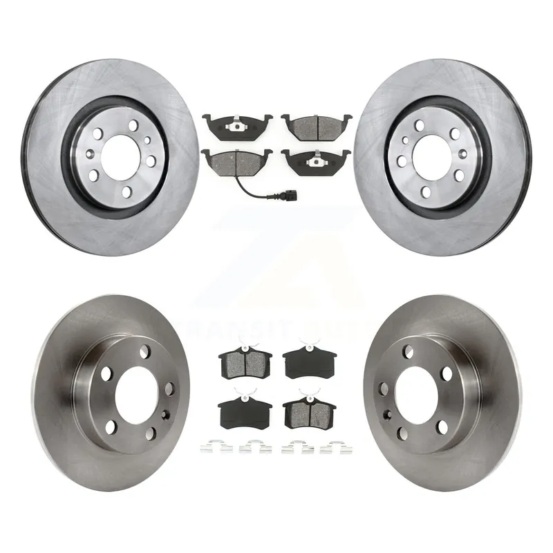 Get Yours Front Rear Disc Brake Rotors And Semi-Metallic Pads Kit For Volkswagen Beetle K8S-102680