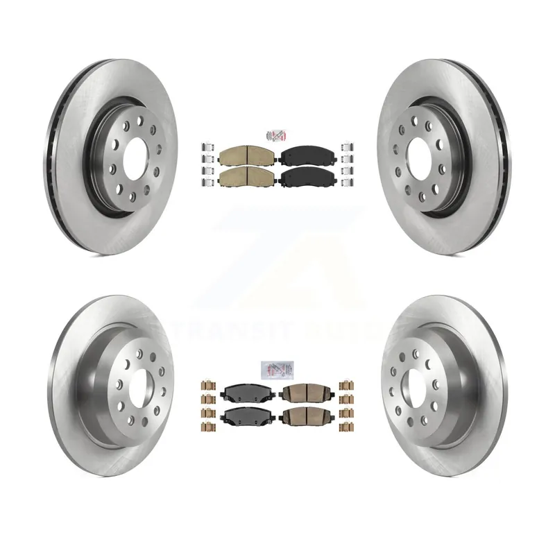 Front Rear Ceramic Pads And Disc Brake Rotors Kit For 2018-2020 Jeep Wrangler Rubicon K8A-106300 Price Drop