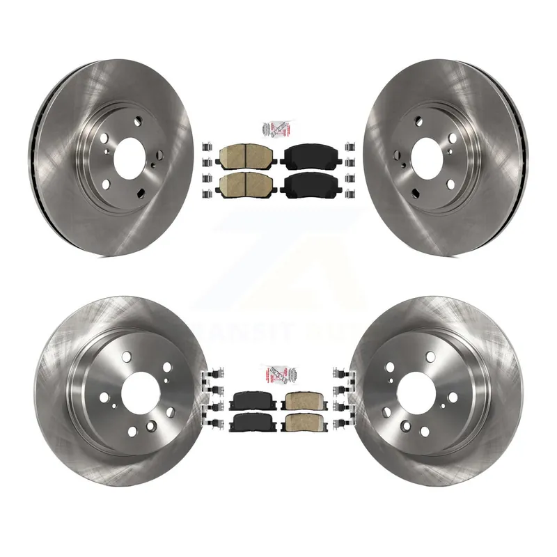 Certified Front Rear Ceramic Pads And Disc Brake Rotors Kit For 2001-2003 Toyota Highlander AWD K8A-102422