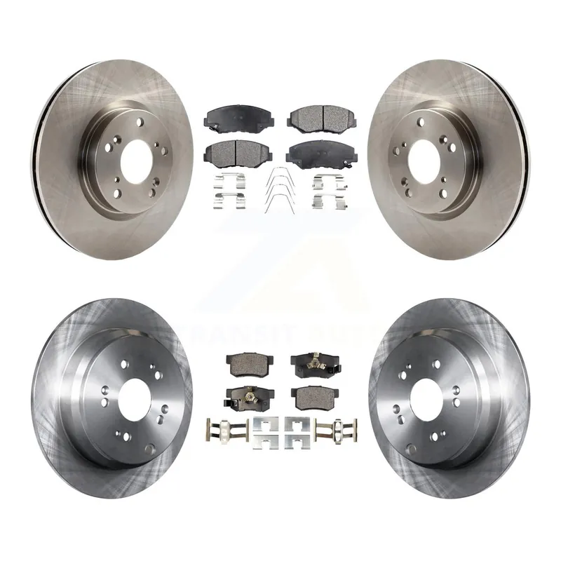 Front Rear Disc Brake Rotors And Ceramic Pads Kit For 2005-2006 Honda CR-V K8T-101291 Final Sale