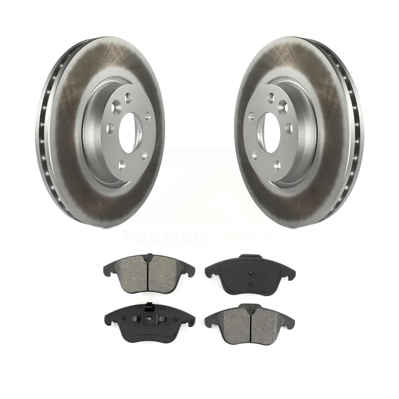 Today Only Front Coated Brake Rotor Semi-Metallic Pad Kit For Volvo Land Rover Range Evoque XC70 S60 KGS-100421