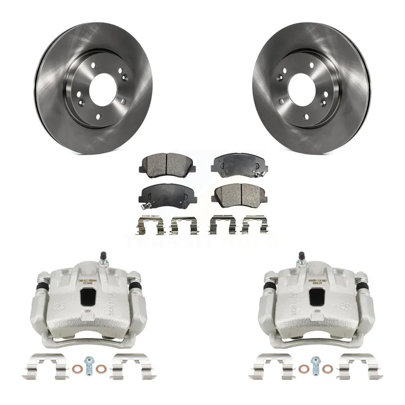 Front Disc Brake Caliper Rotors And Semi-Metallic Pads Kit For Hyundai Elantra Coupe KC8-101391P Place Order