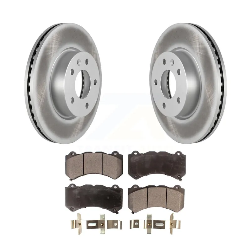 Professional Grade Front Coat Brake Rotor Ceramic Pad Kit For Cadillac ATS V With 300mm Diameter KGT-100068