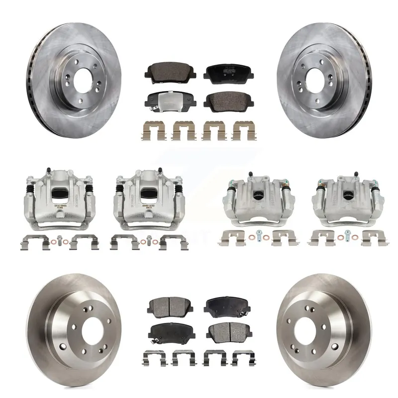Front Rear Disc Brake Caliper Rotors And Semi-Metallic Pads Kit (10Pc) For Kia Sorento KC8-101351P Wholesale