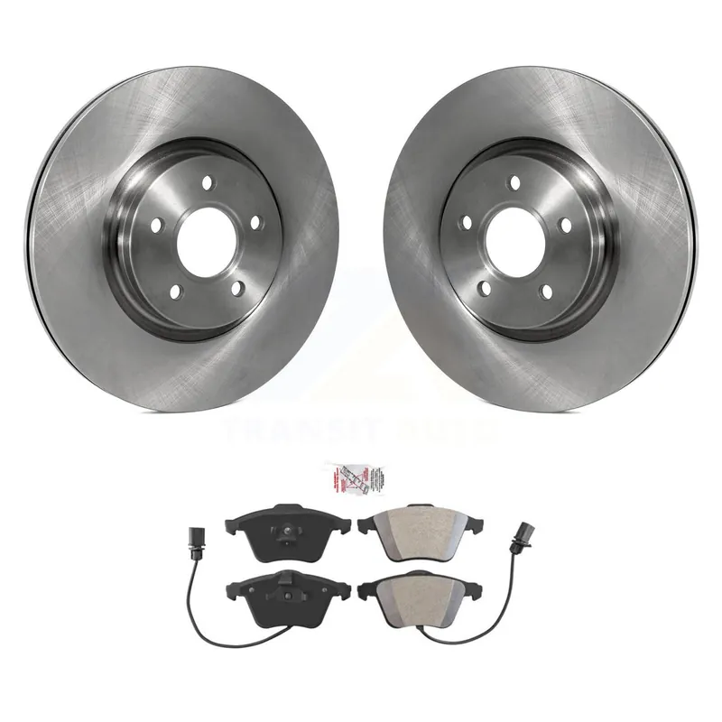 Front Disc Brake Rotors And Semi-Metallic Pads Kit For Volvo S40 V50 C70 K8A-107002 High Quality