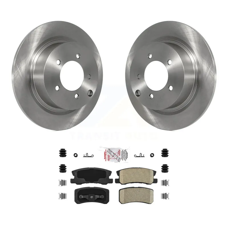 Rear Brake Rotors Ceramic Pad Kit For Jeep Mitsubishi Patriot Lancer Chrysler Compass 200 K8A-101040 Premium