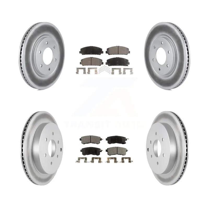 Low Price Front Rear Coated Disc Brake Rotor & Ceramic Pad Kit For INFINITI QX80 Nissan Armada QX56 KGT-101096