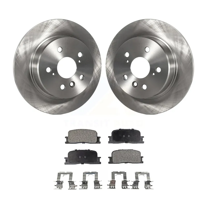 Rear Disc Brake Rotors And Semi-Metallic Pads Kit For 2001-2003 Toyota Highlander AWD K8F-101719 Authentic