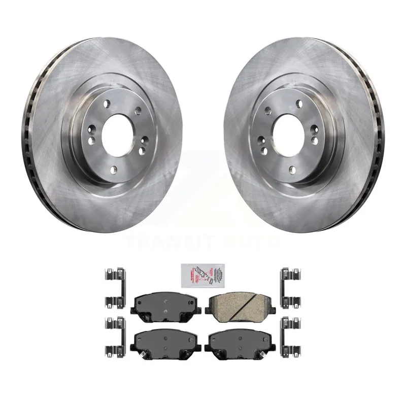 Genuine Front Disc Brake Rotors And Ceramic Pads Kit For 2019-2020 Hyundai Santa Fe K8A-103935