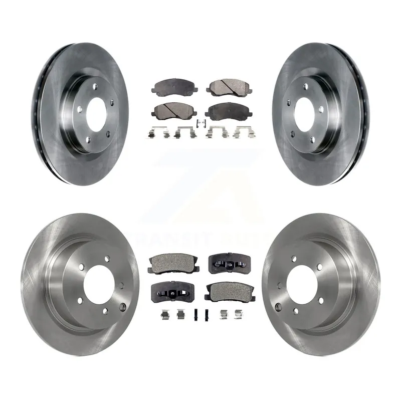 Time-Limited Front Rear Brake Rotor & Semi-Metallic Pad Kit For Jeep Mitsubishi Patriot Lancer Compass K8F-100967