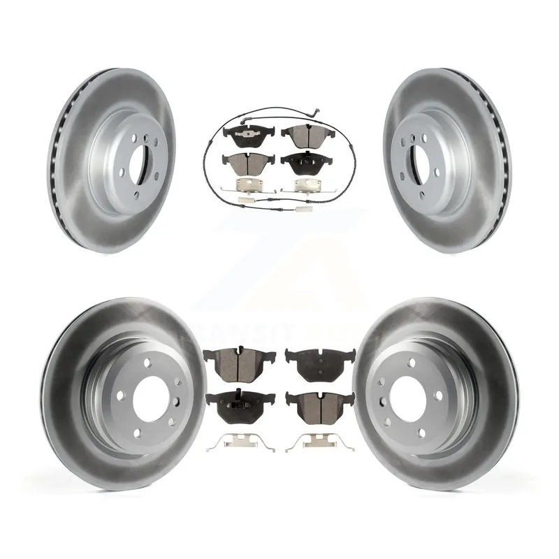 Trending Front Rear Coated Disc Brake Rotors & Ceramic Pad Kit For 2012 BMW 335i Convertible/Coupe KGT-102729