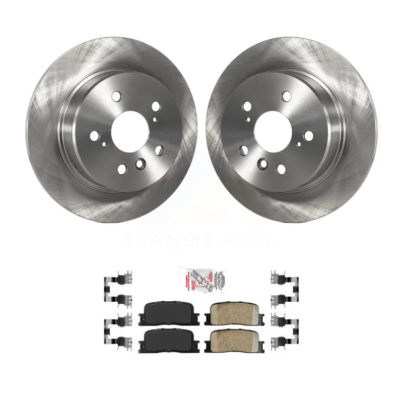 Rear Disc Brake Rotors And Ceramic Pads Kit For 2001-2003 Toyota Highlander AWD K8A-101086 Seasonal Sale