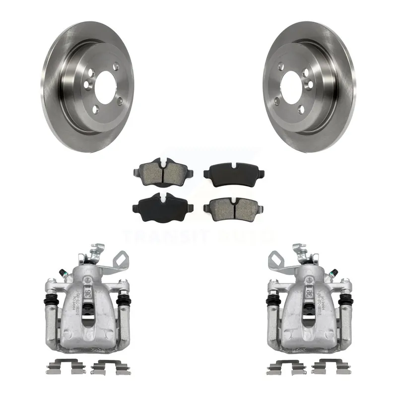 Rear Disc Brake Caliper Rotors And Semi-Metallic Pads Kit For Mini Cooper KC8-100486S Best Seller