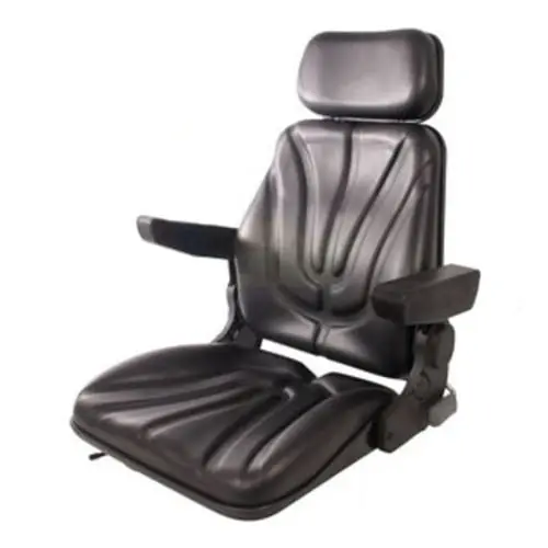 Special Discount Universal Tractor, Combine Seat with Arm Rests and Slide Tracks Black Vinyl