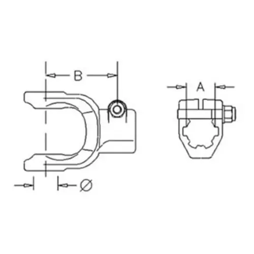 Cheap Bondioli & Pavesi 509083855 Splined Imlement Yoke